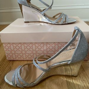 Silver Wedge Heel